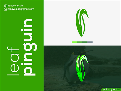 logo leaf penguing