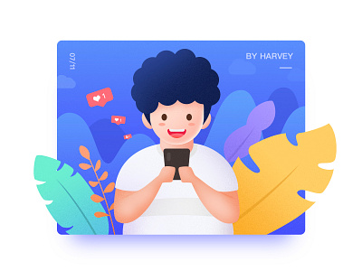 Illustration -Boy illustration ui vector