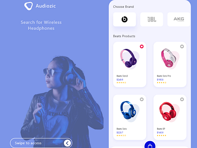 Headphone ecommerce mobile app