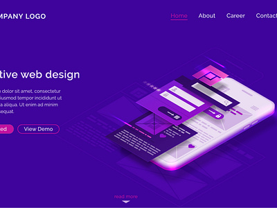 Company Landing page design