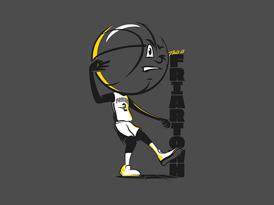 Basketball Head - Providence basketball friars illustration providence