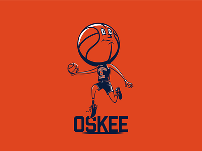 Basketball Head - Illinois 2 basketball illini illinois illustration