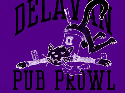 Delavan Pub Prowl bar crawl panther pub shirt