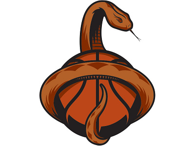 Copperhead Basketball Logo basketball copperhead logo snake