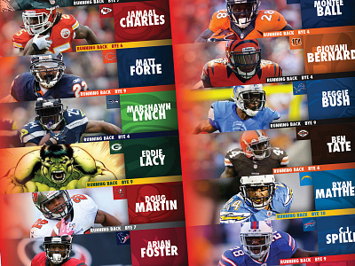 2014 Fantasy Football Draft Stickers draft fantasy football nfl stickers