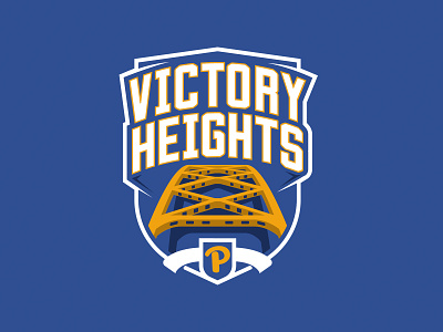 Unused Pitt Victory Heights Logo bridge logo panthers pitt pittsburgh victory