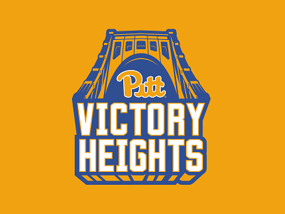 Unused Pitt Victory Heights Logo bridge logo panthers pitt pittsburgh