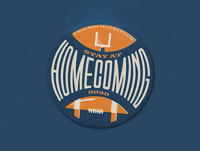 2020 Homecoming Pin big ten football homecoming illini illinois