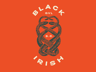 Black Irish Brewery - Concept 3 beer black branding brewery celtic celtic knot ireland irish knot logo south carolina