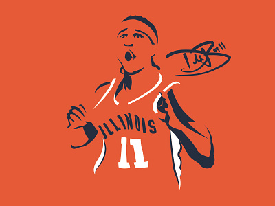 Dee Brown - Illinois Logo basketball dee brown illini illinois logo