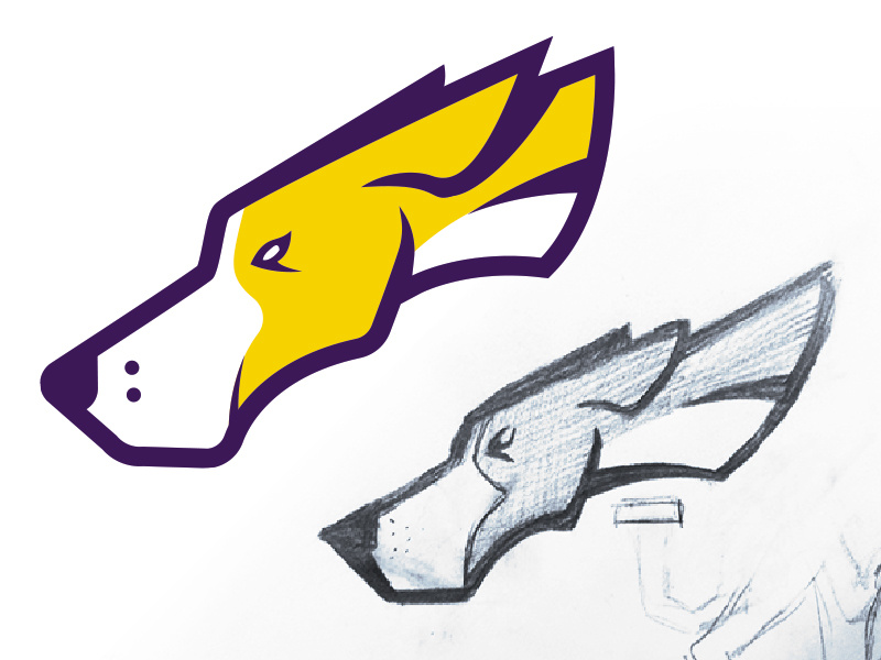 Dog Logo sketch logo dog pointers