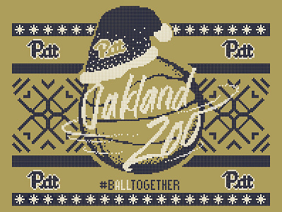 Oakland Zoo Ugly Sweater Version oakland panthers pitt shirt student section. sweater ugly zoo
