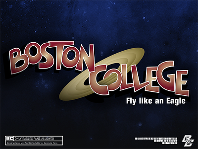 Boston College X Space Jam basketball boston boston college eagles posters space jam