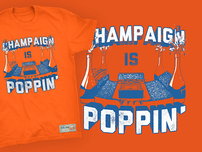 Champaign is poppin' fighting illini football illini illinois shirt sports