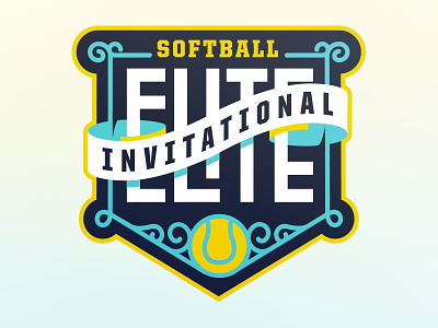 Unused Softball Invite Logo invitational logo softball sports