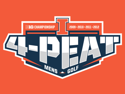 4-Peat Illinois Logo golf illini illinois logo sports