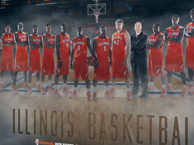2012-13 Illinois Men's Basketball Poster illini illinois mbk poster schedule uofi