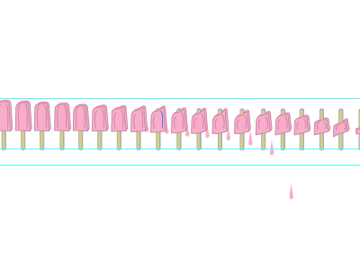 stop motion popsicle dripppps illustration popsicle stop motion