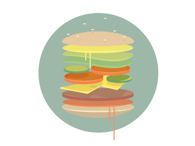 burgeradicalicious burger illustration illustrator yummy