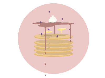 flappy cakes illustration illustrator pancakes yummy