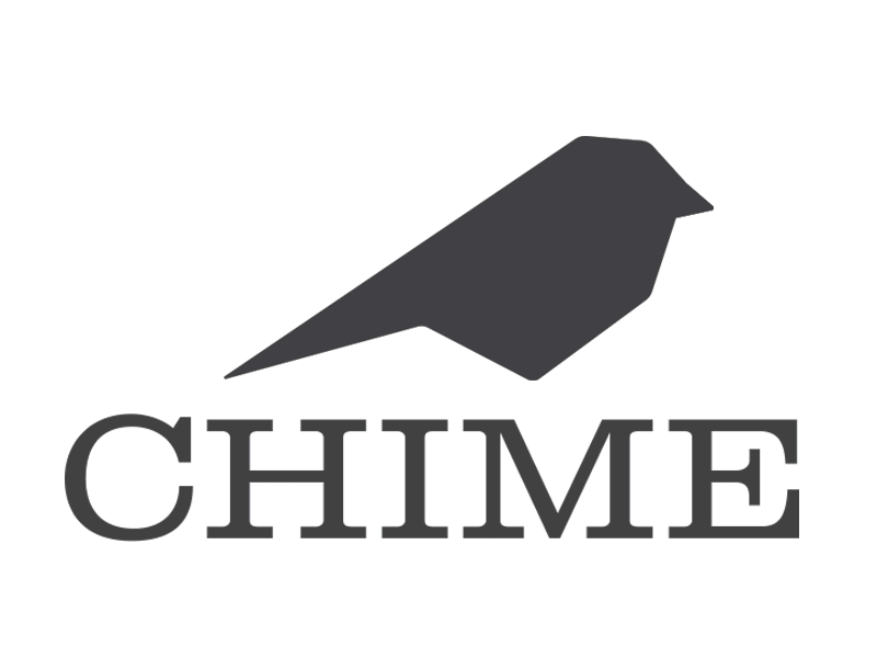 chime logo bird logo vector