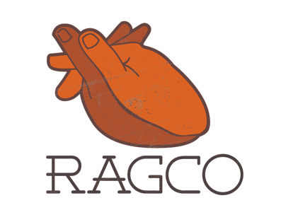 ragco logo heart idea logo