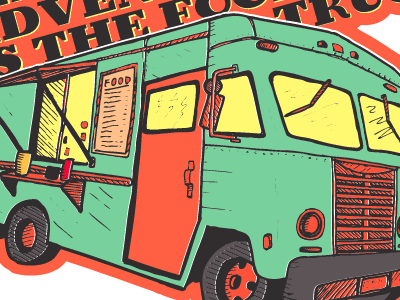 PNT illustration (wip) food truck illustration pnt