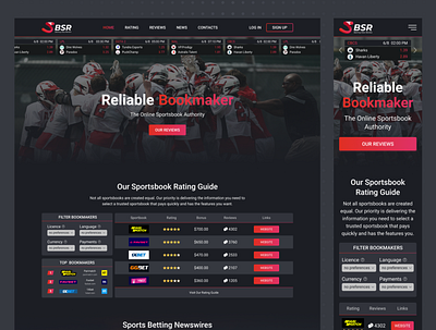 Betting Sites Review adobe illustrator adobe photoshop figma ui ux