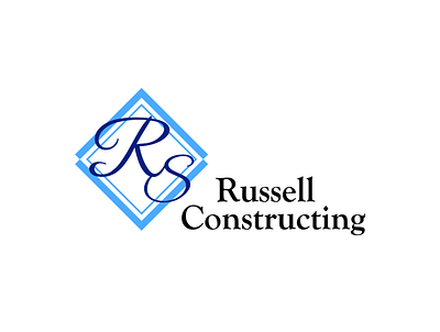 Russell Constructing dailylogochallenge design logo