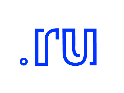 Dot RU logotype domen http identity logo ru russia