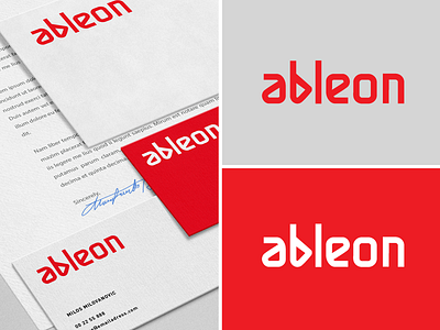 Ableon branding identity logo logotype