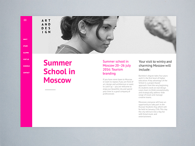 Design Shcool design education layout responsive school web