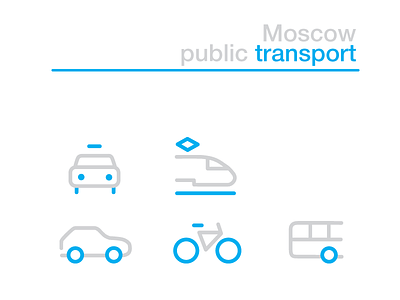 Moscow Transport Iconset bus car icons tram transport