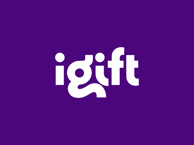 iGift logo branding gifts identity logo logotype