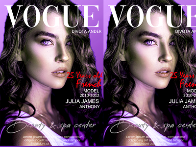 Vogue Model Poster Design 3d animation branding design graphic design icon illustration logo magazine motion graphics poster poster design typography ui ux vector vogue vogue magazine