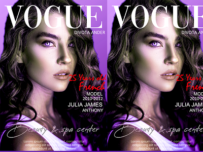 Vogue Model Poster Design