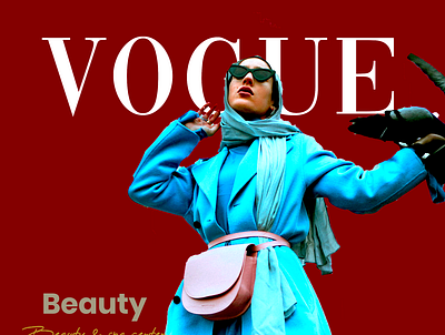 Vogue Model Poster Design 3d animation app branding design flyer graphic design icon illustration logo motion graphics poster typography ui ux vector vogue vogue poster