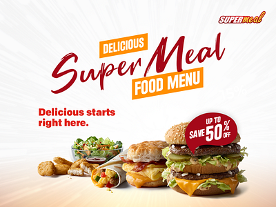 Super Meal Social Media Post Design