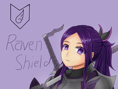 Raven Shield artwork digital art fantasy original character