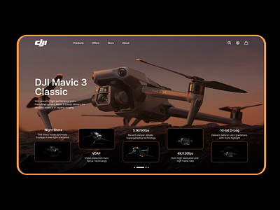 DJI Mavic 3 Classic Drone Homepage Re Design
