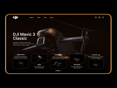 DJI Mavic 3 Classic Drone Homepage Re Design