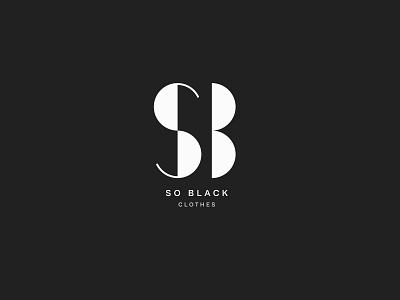 Logo for women's clothing brand "SO BLACK"