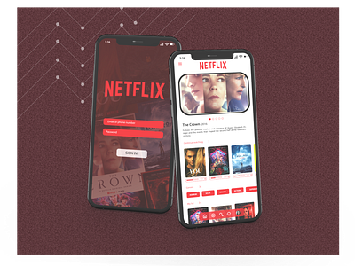 Netflix App Redesign app design minimal netflix redesign ui ux