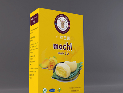Mango Mochi Packaging Design label and box design label and packaging design label design packaging packaging design packaging mockup product packaging product packaging design