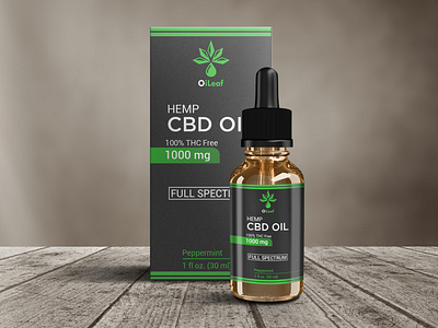 CBD Oil Label and Packaging Design