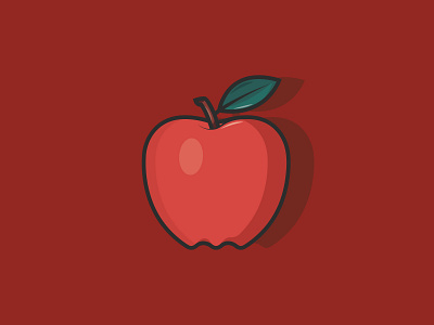 Apple apple branding design design inspiration fall fall colors icon illustration illustrator leaves ui vector vector art vector illustration