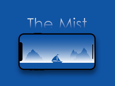 The Mist illustration minimal vector web