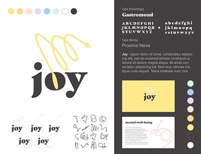 Joy branding design graphic design illustration logo typography visual design