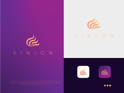 "V" Letter Modern Fashion Logo | Vinion Concept Logo adobe illustrator color fashion logo logodesign minimal minimalist logo
