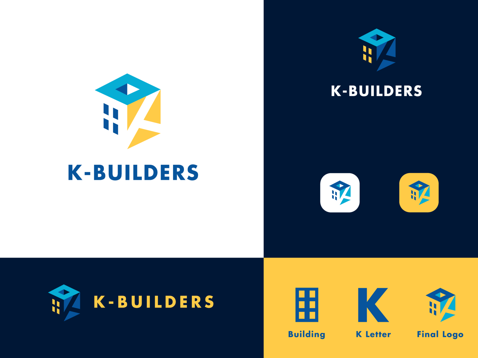 Builders Company Logo Modern K Letter Logo By Sinha Design On Dribbble